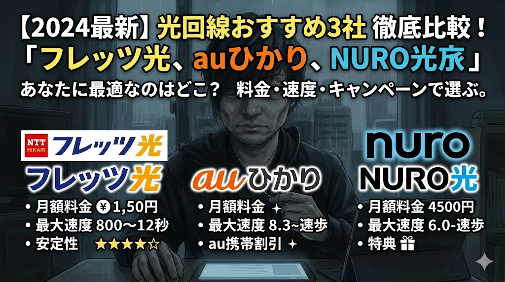 フレッツ光・auひかり・NURO光
