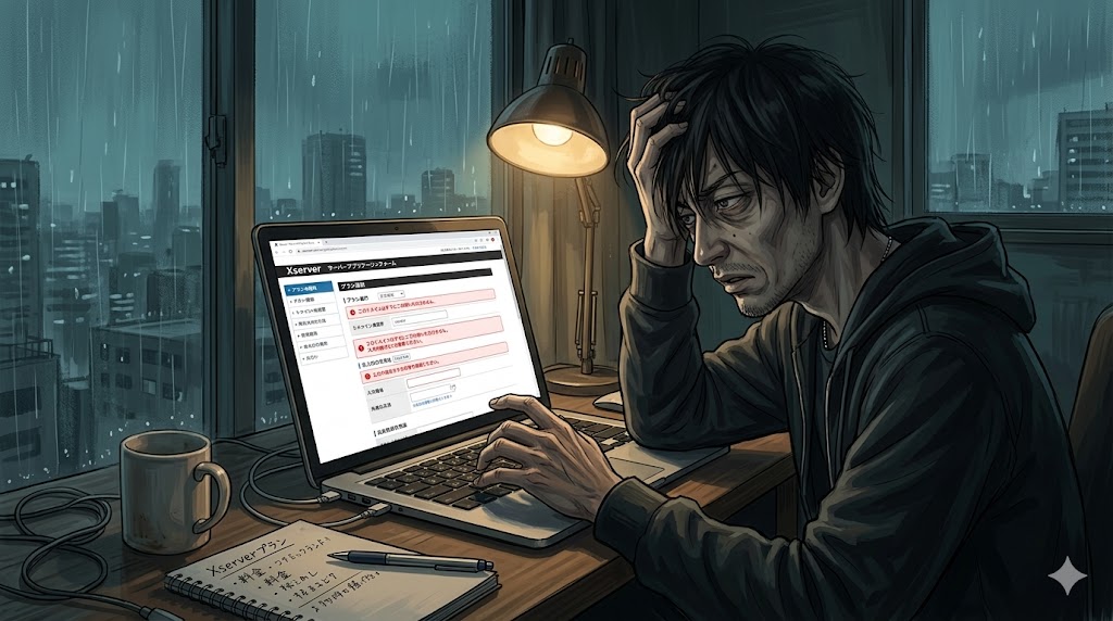 エックスサーバーの始め方・登録手順イメージ