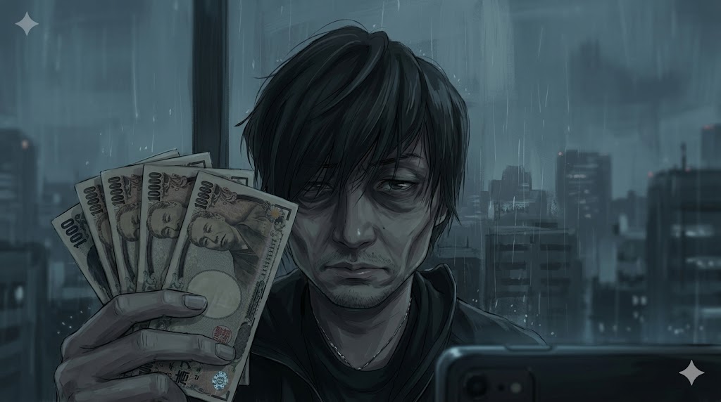 A8.netの管理画面と、スマホ操作で61,000円の報酬を発生させた実績、および初心者が注意すべき「申し込みブラック」などの地雷をまとめた解説画像。