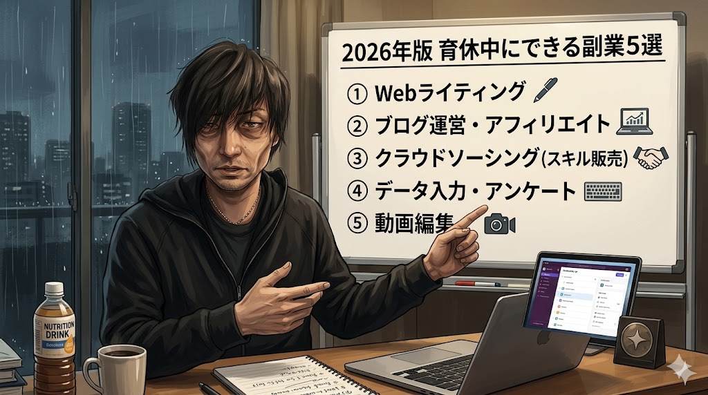 育休中にできる副業5選AI活用在宅完結2026