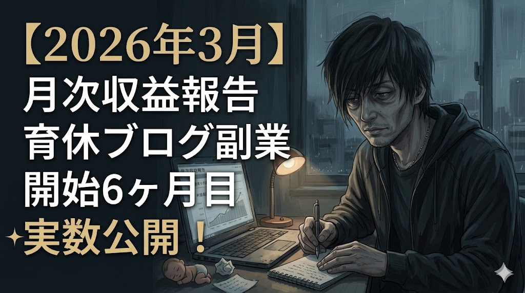 ブログ開設6ヶ月目のPV増加グラフと、8,400円の収益確定画面をイメージした、45歳男性の副業実績分析データ。