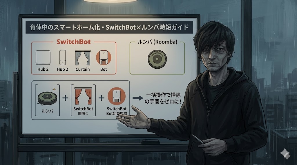 育休中スマートホームSwitchBotルンバ時短家電2026