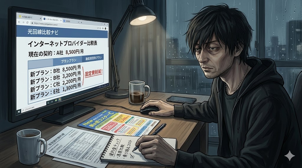 光回線のルーターと接続ケーブル