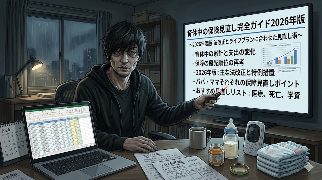 育休中保険見直しがん保険生命保険2026